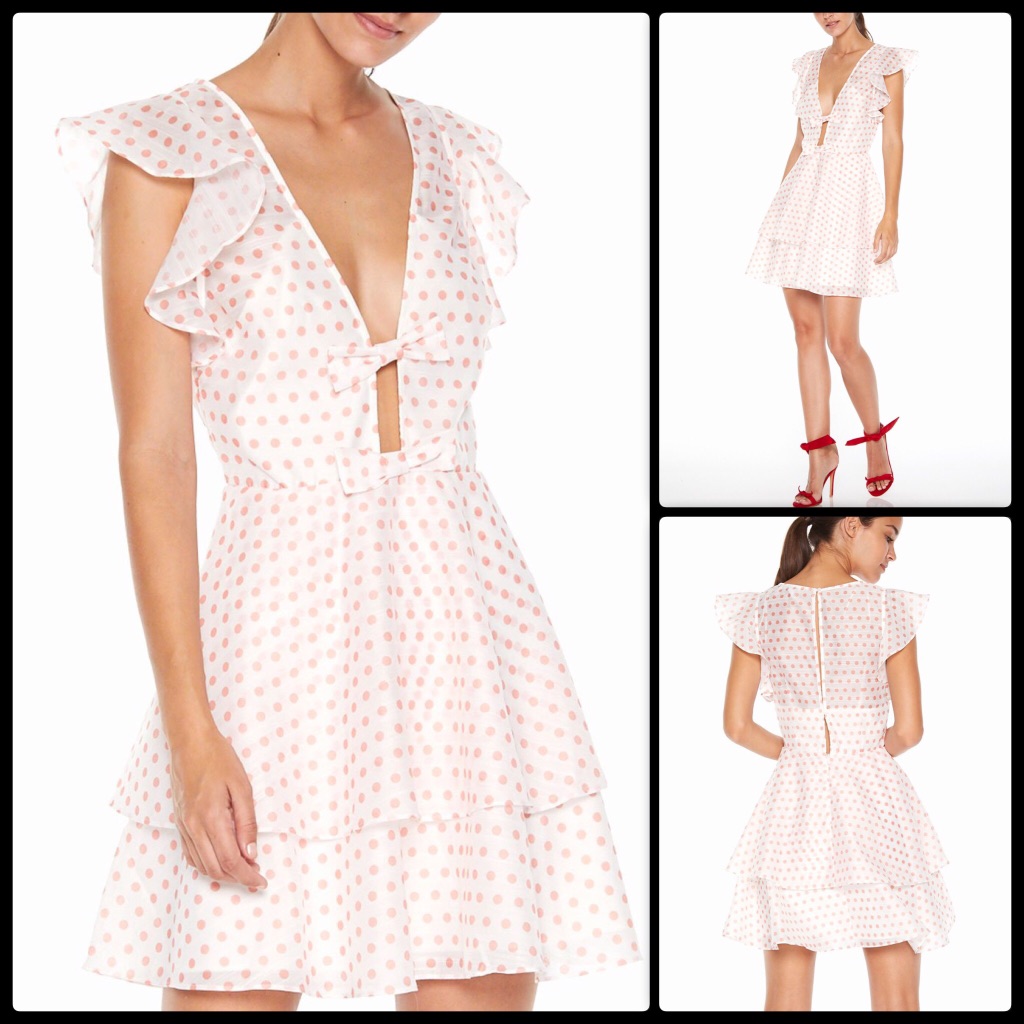 Talulah Pink Polka Dot Mini Dress